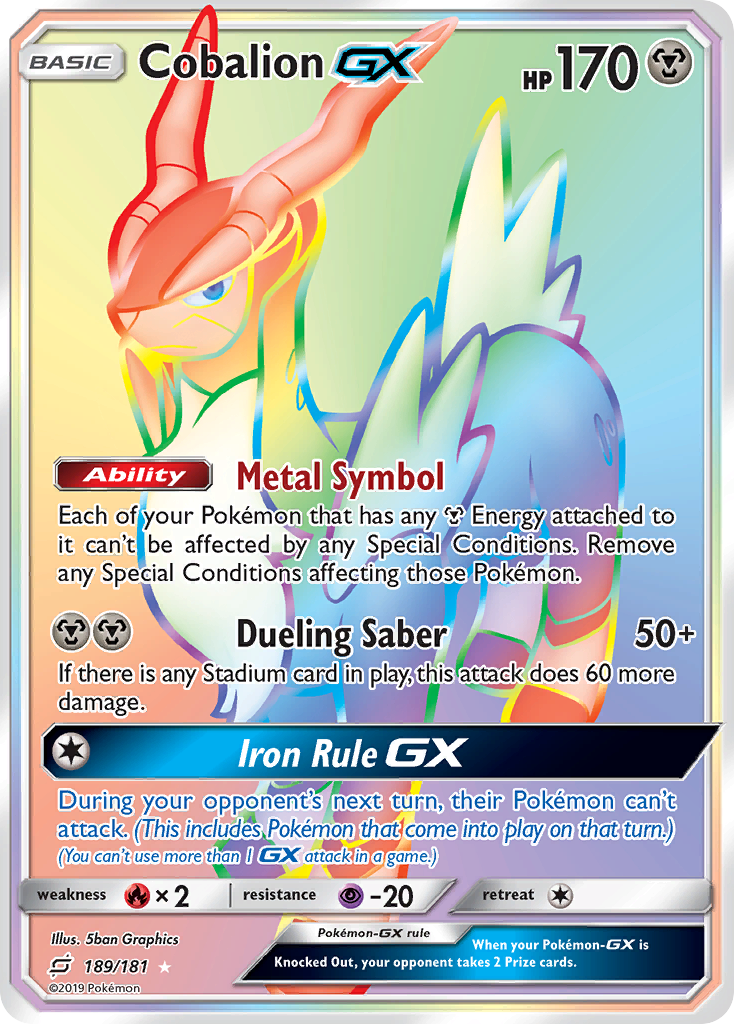Team Up Cobalion GX #189/181